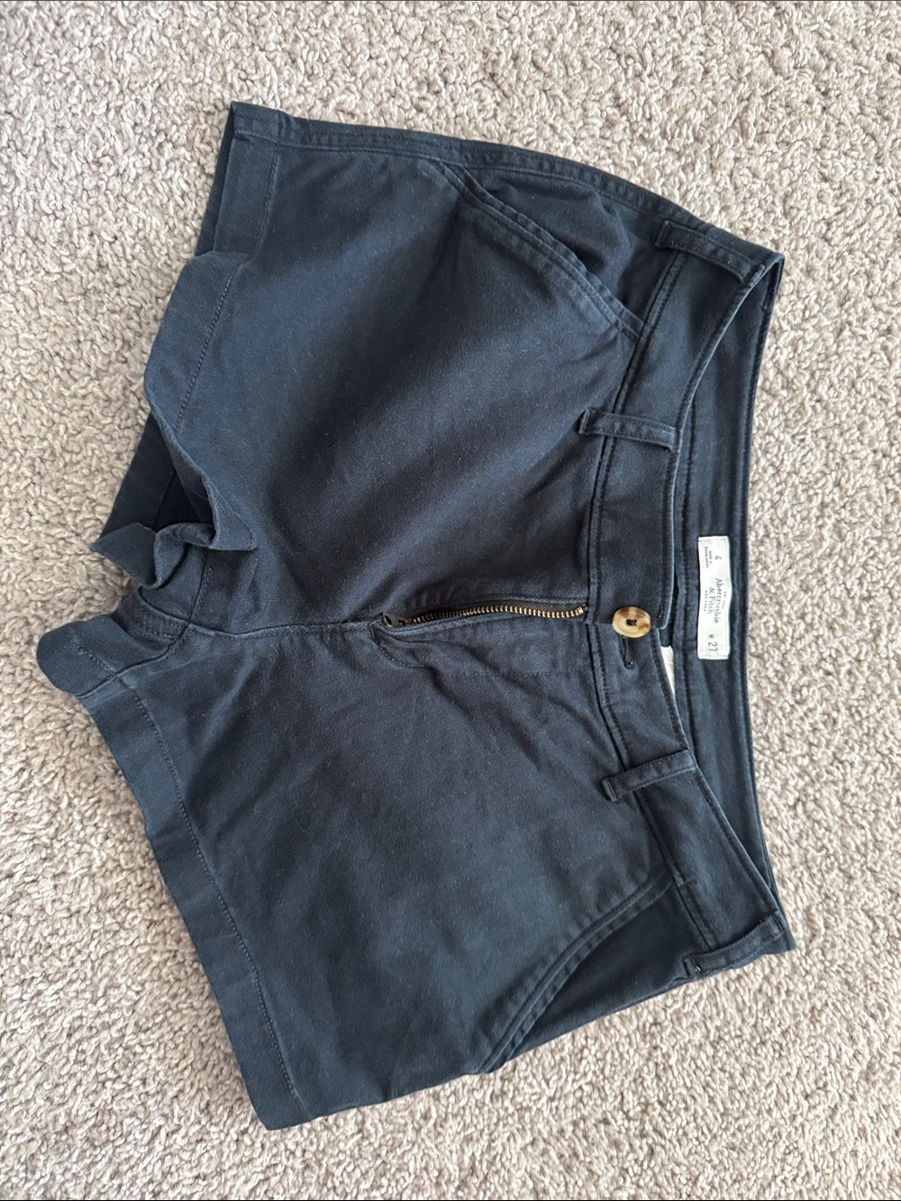 Abercrombie & Fitch Black Chino Shorts